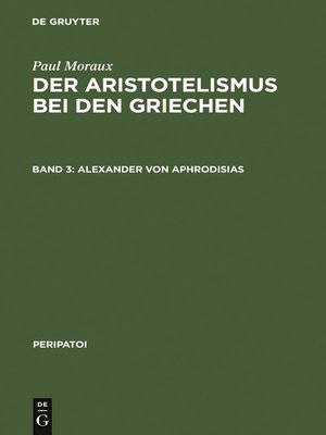 cover image of Alexander von Aphrodisias
